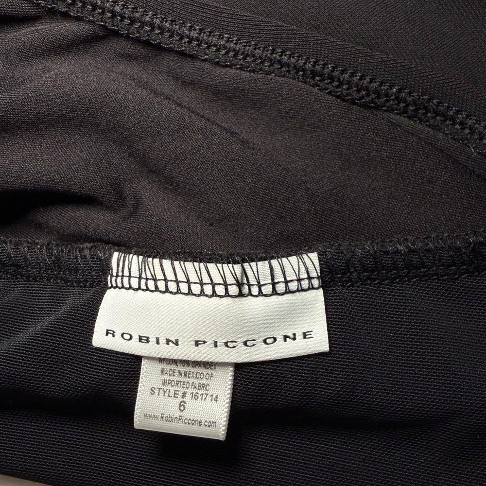 PRISTINE LIKE NEW ROBIN PICCONE AVA HIGH NECK SWIMSUIT BLACK SZ 6 - Picture 7 of 9